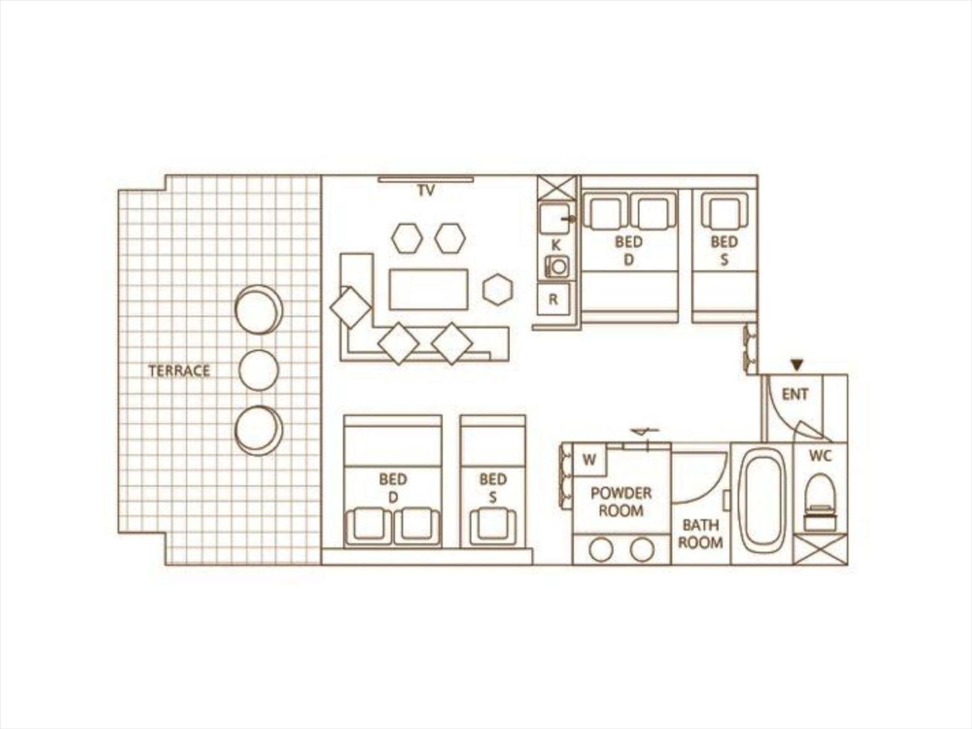 Lejlighed på 20 m² i Naha med 1 værelse og 1 private badeværelser Eksteriør billede